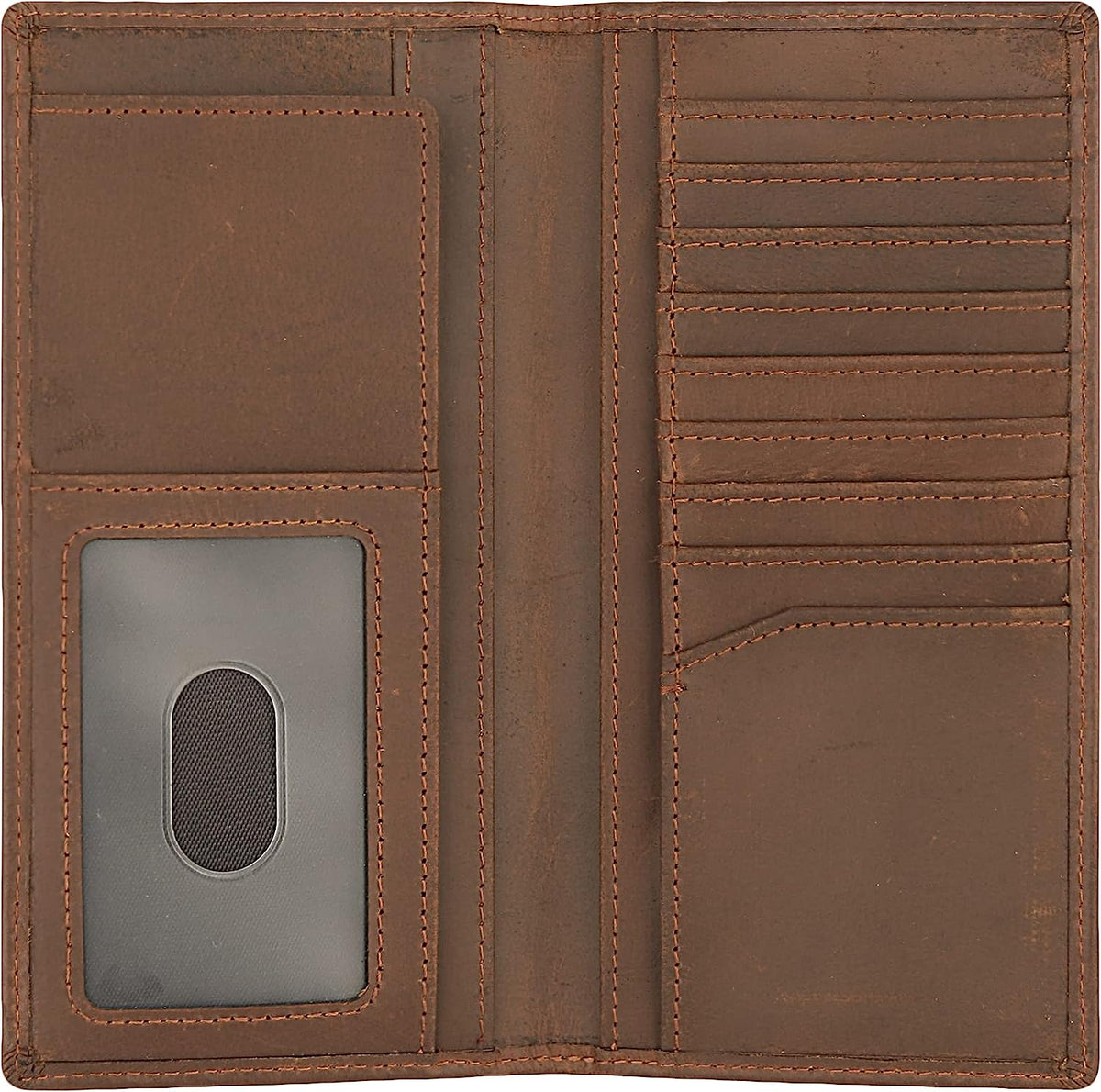 Genuine Leather Bifold Wallet Long Wallets