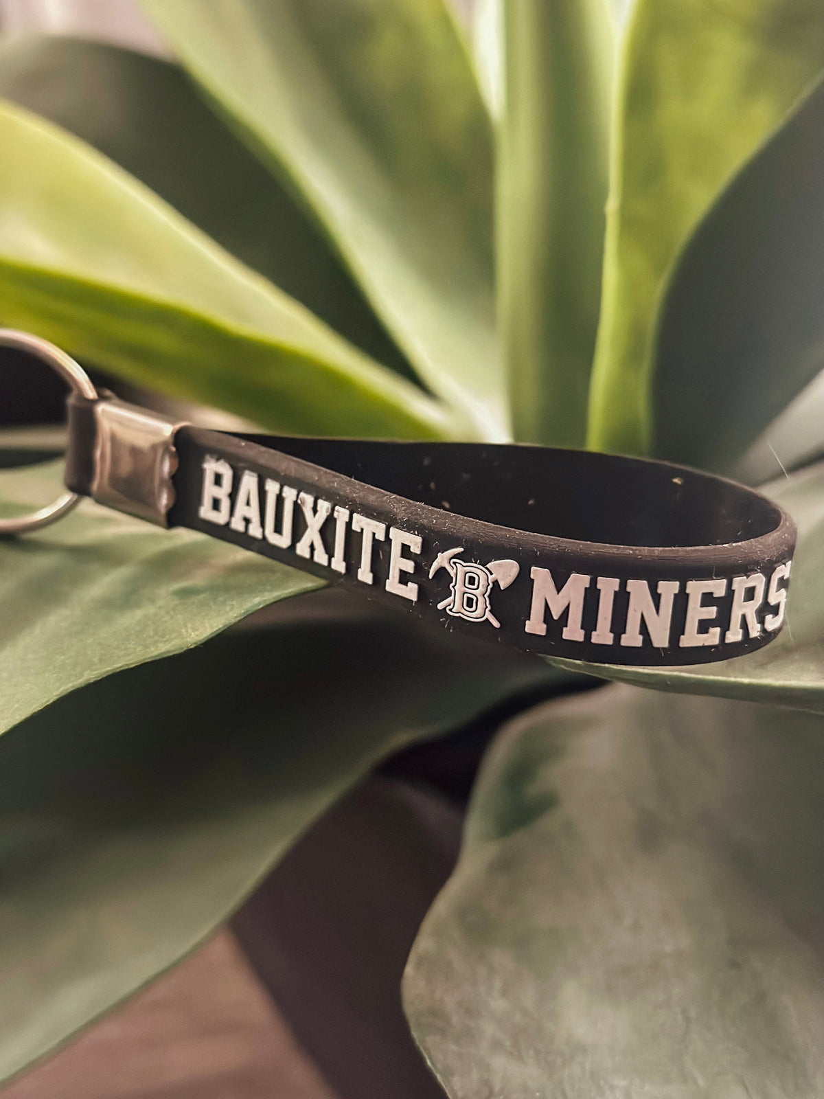 Bauxite Miners Silicone Keychain