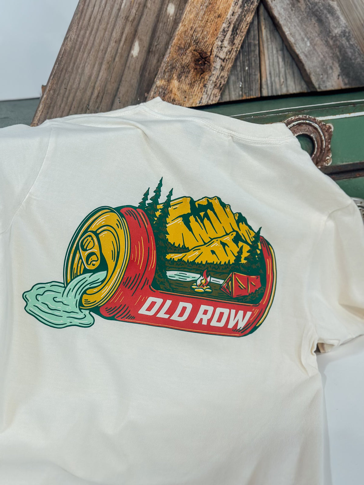 Old Row Mountain Can Pocket T-Shirt