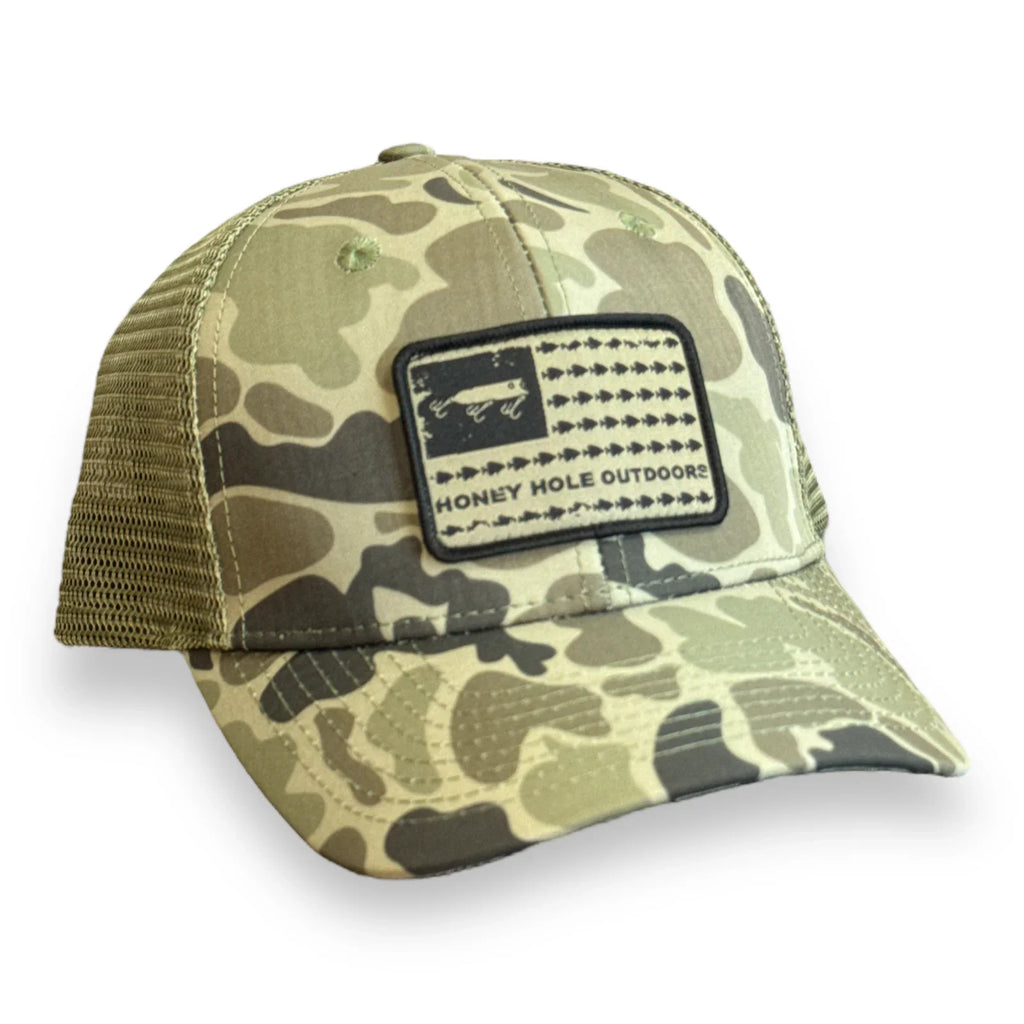 Honey Hole Yellow Fish Hat – Stated Apparel