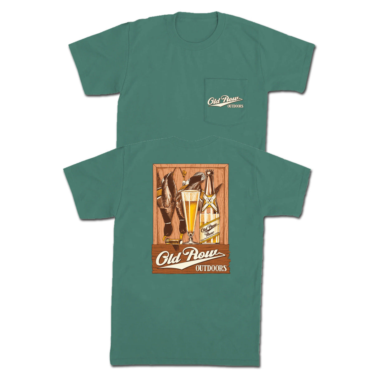 Old Row Duck Beer Short Sleeve Pocket T-Shirt