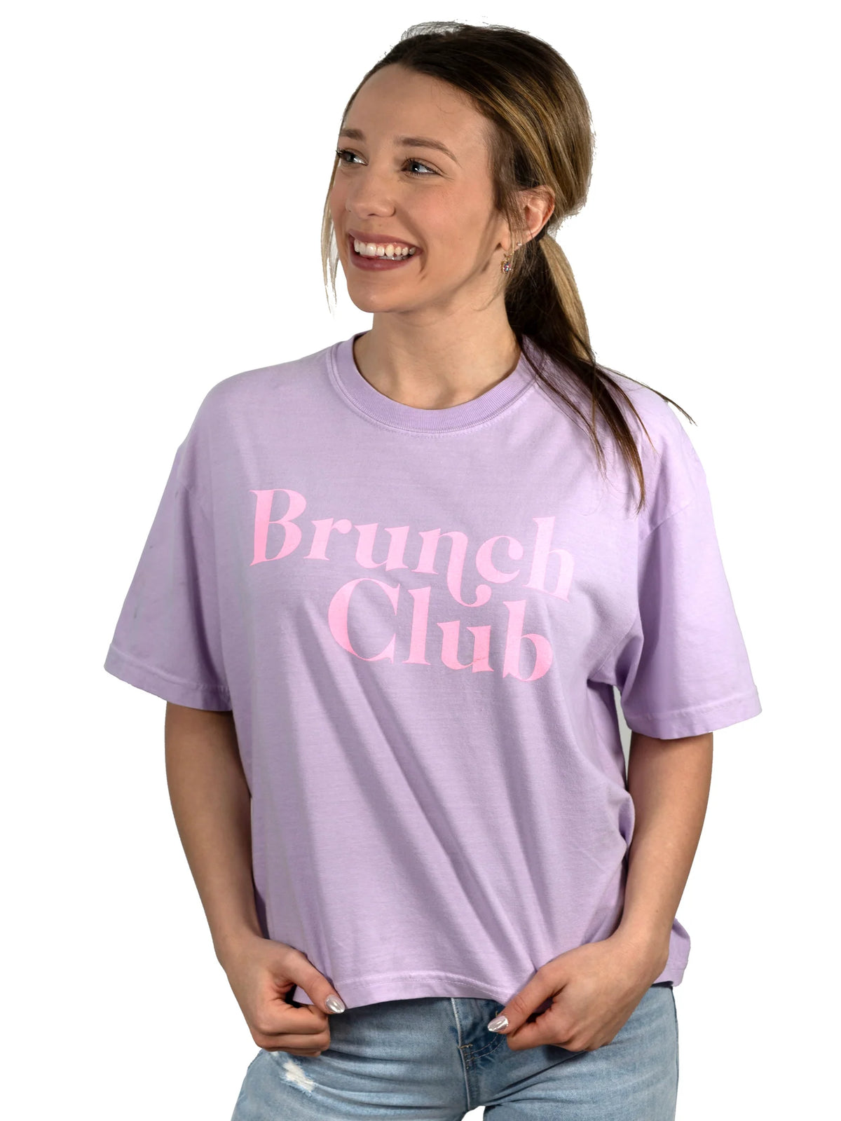 Brunch Club Cropped Shirt