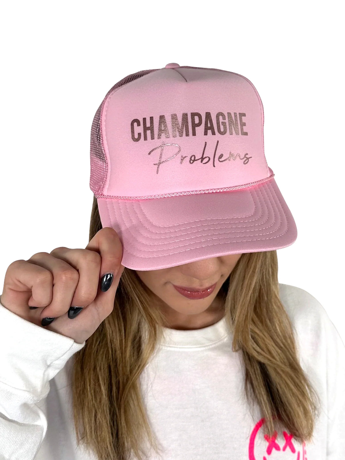 Champagne Problems Trucker Hat