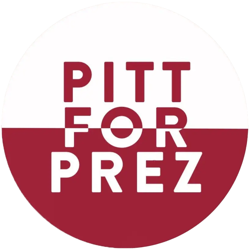 Pitt for Prez Pinback Button