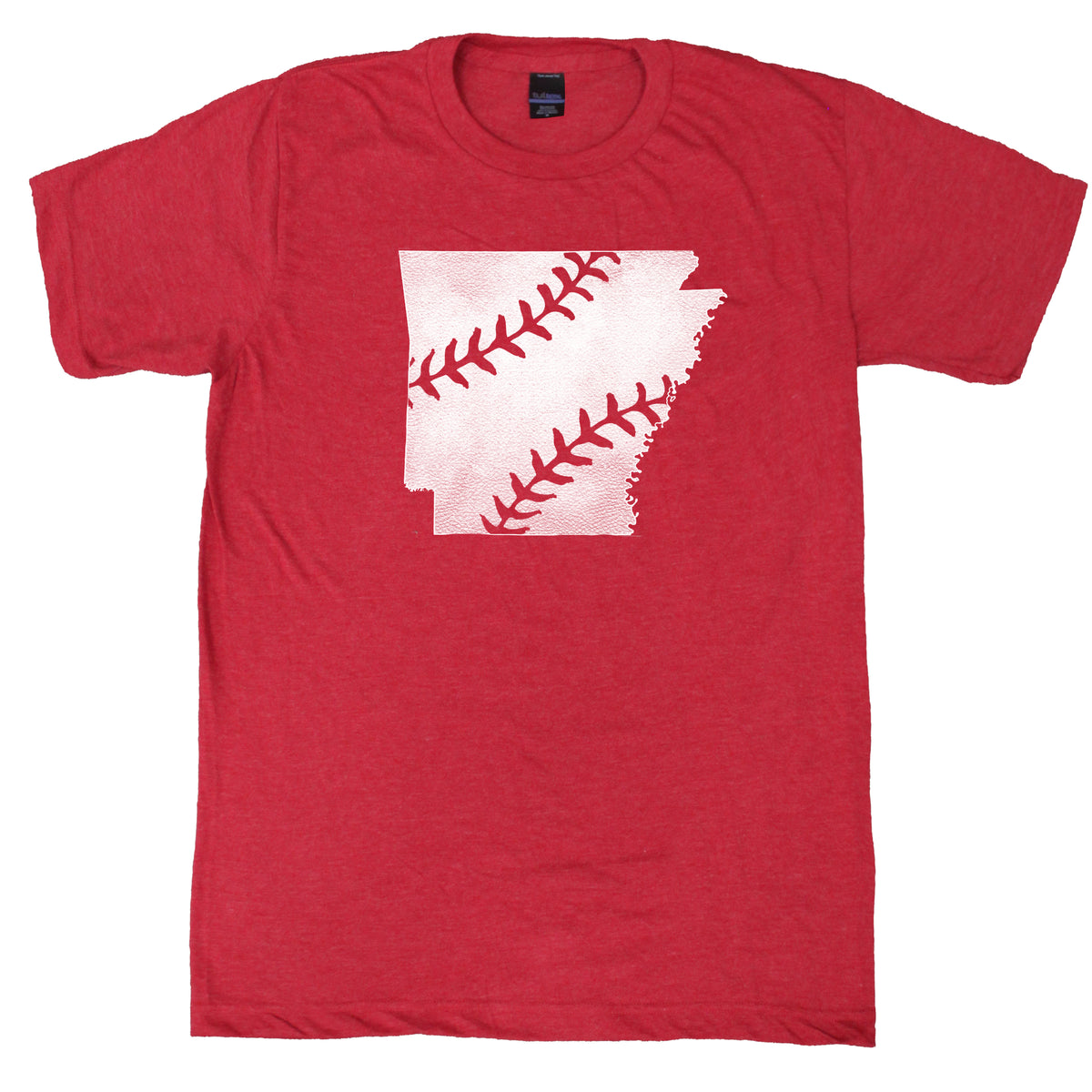 Arkansas Baseball Stitch State T-shirt