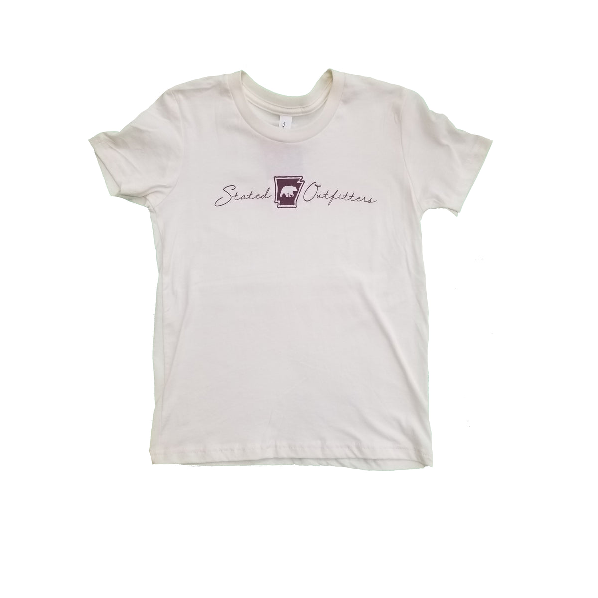 Stated Outfitters Youth Cream/ Burgundy Tee