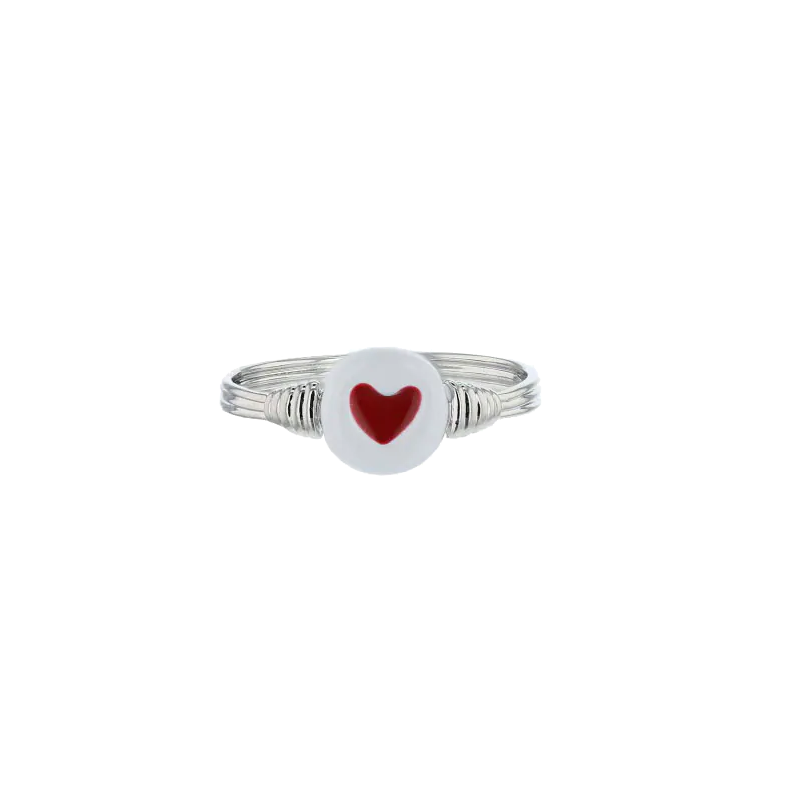 Puravida Rose Gold Heart Wire Wrap Ring 5