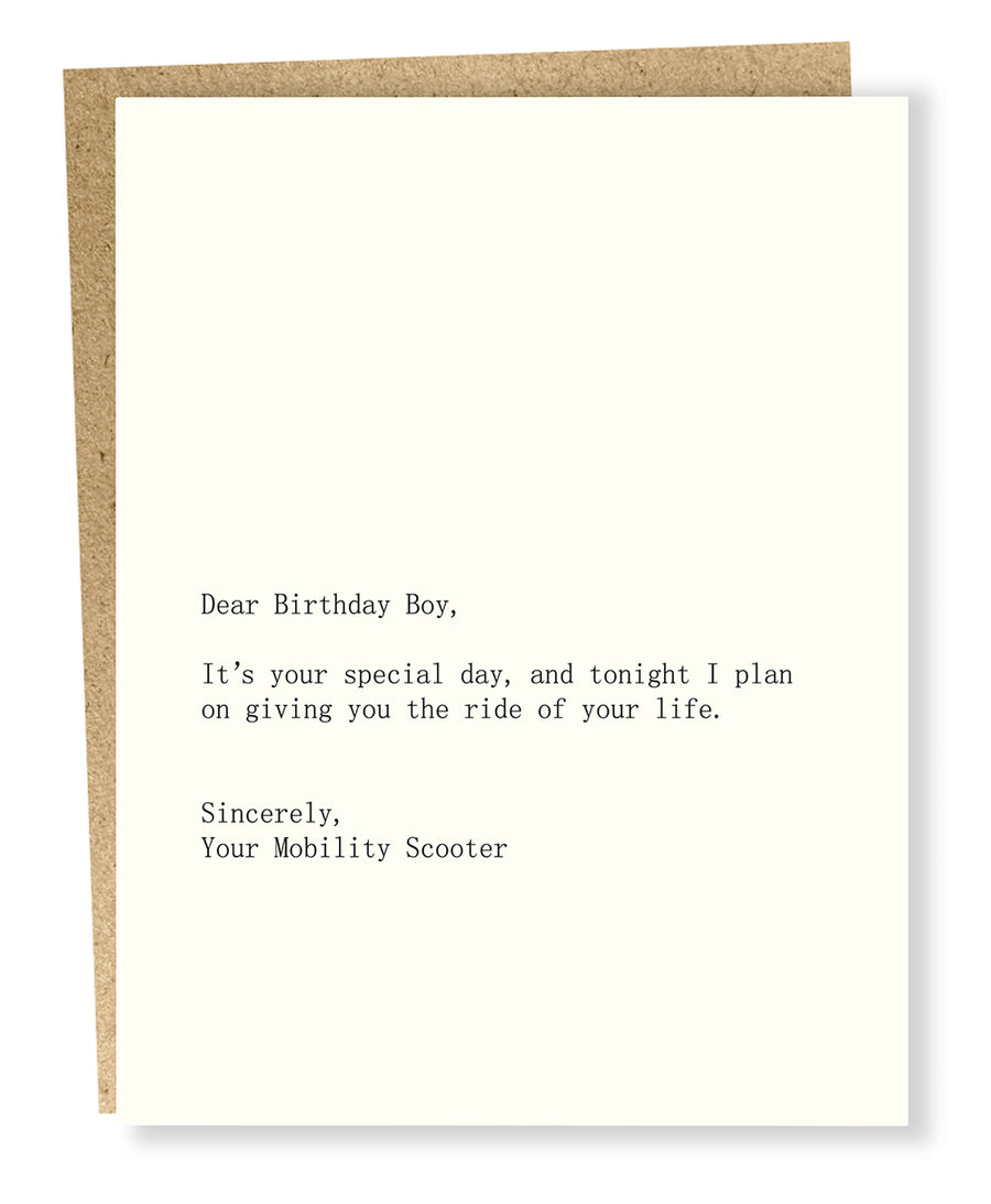 Birthday Boy/Scooter Card