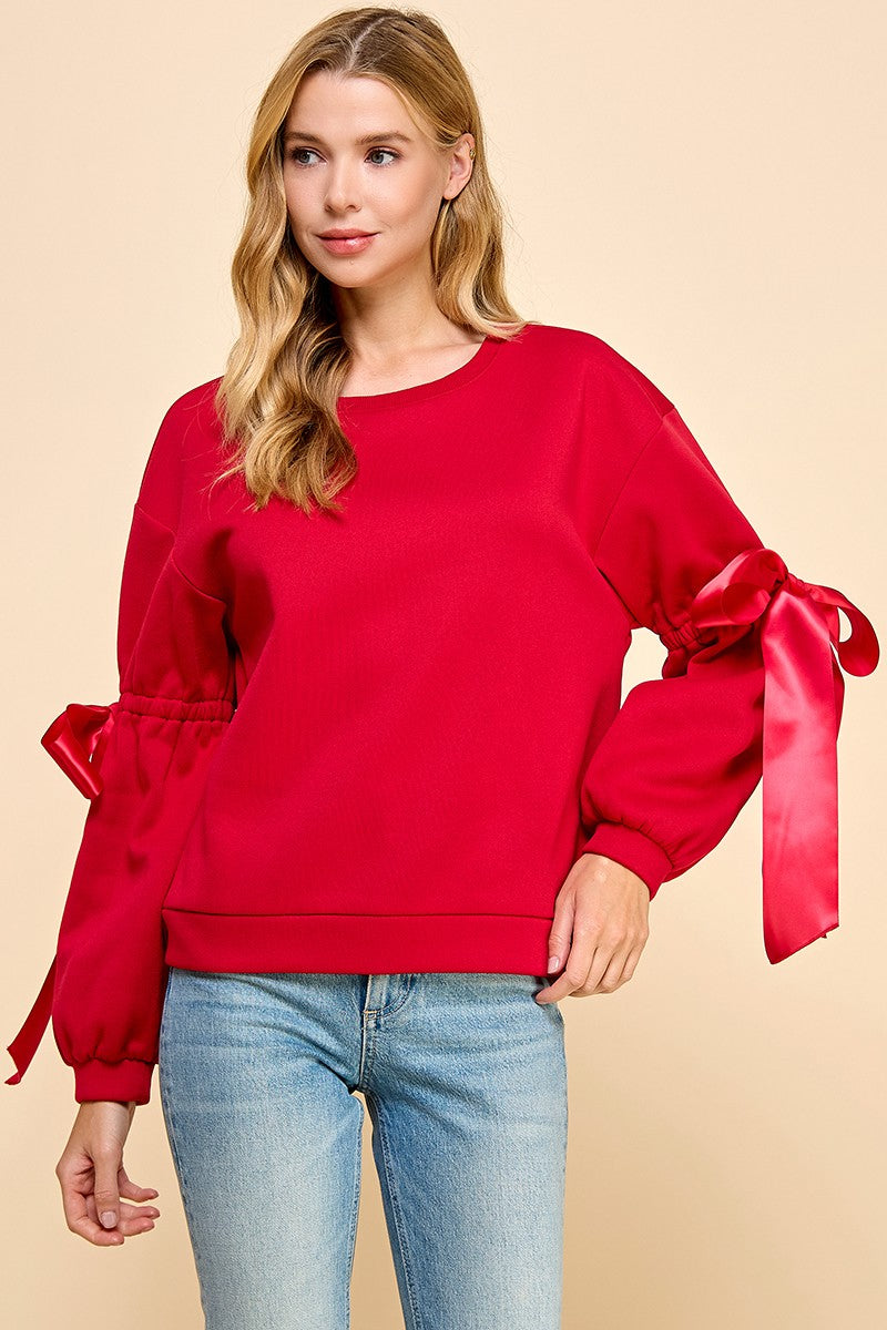 Kylee Top With Bow Detailing