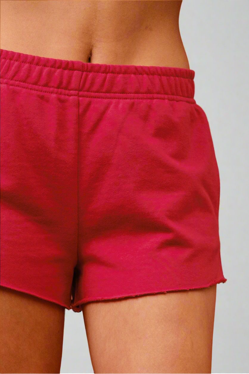 Ruby Red Loose Shorts  - by: Kimberly