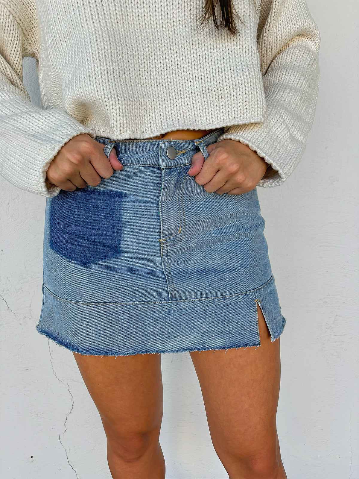 Denim Mini Skirt