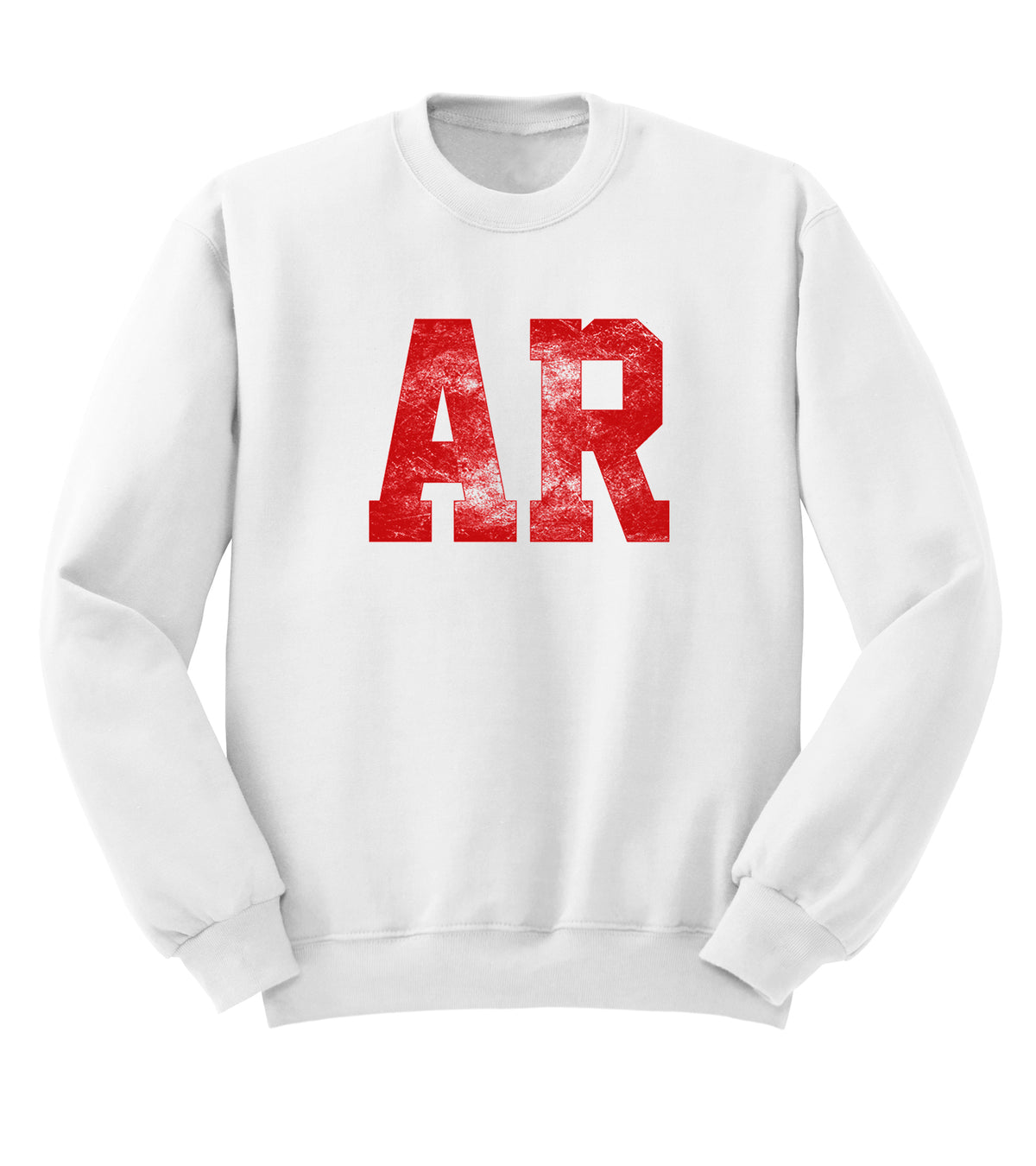 Arkansas AR White Sweatshirt