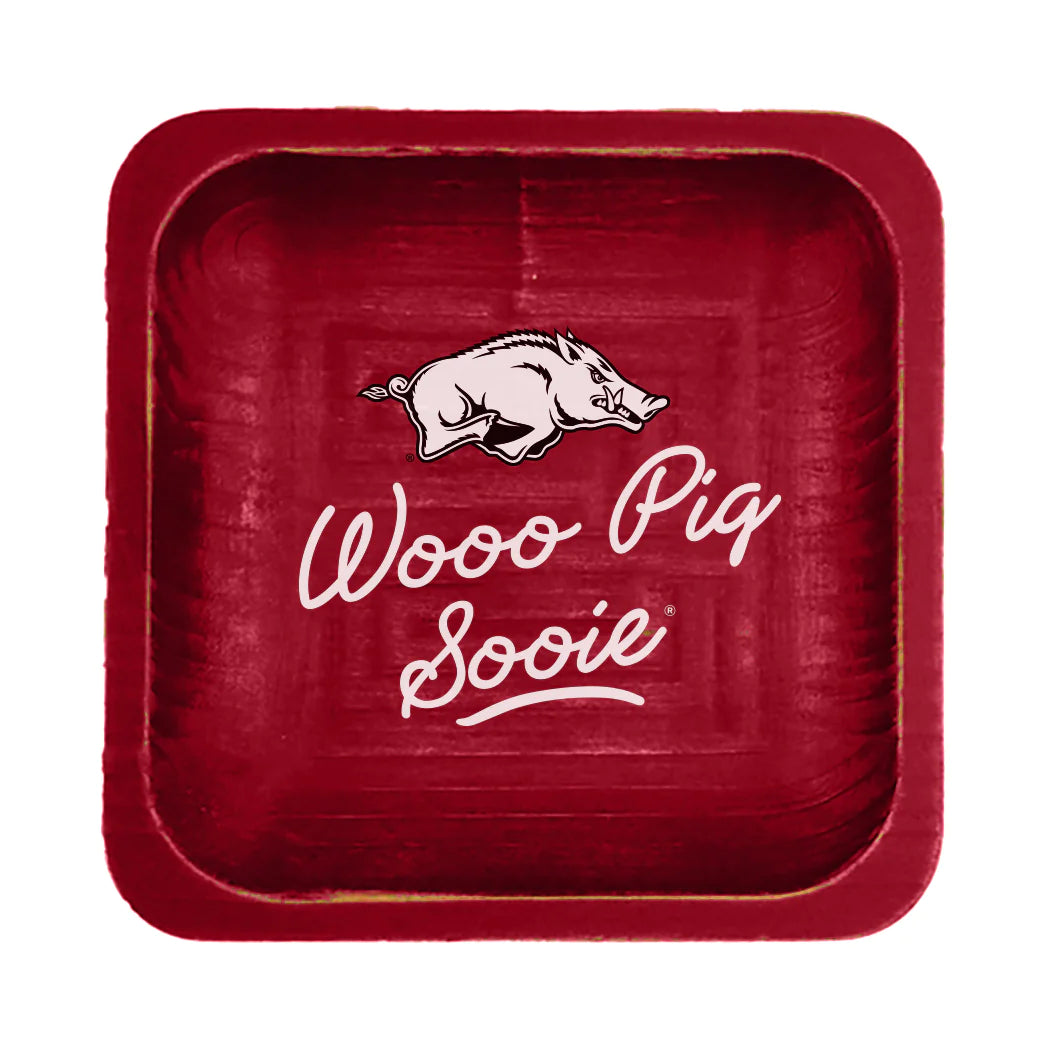 Arkansas Spirit Wood Trinket Tray