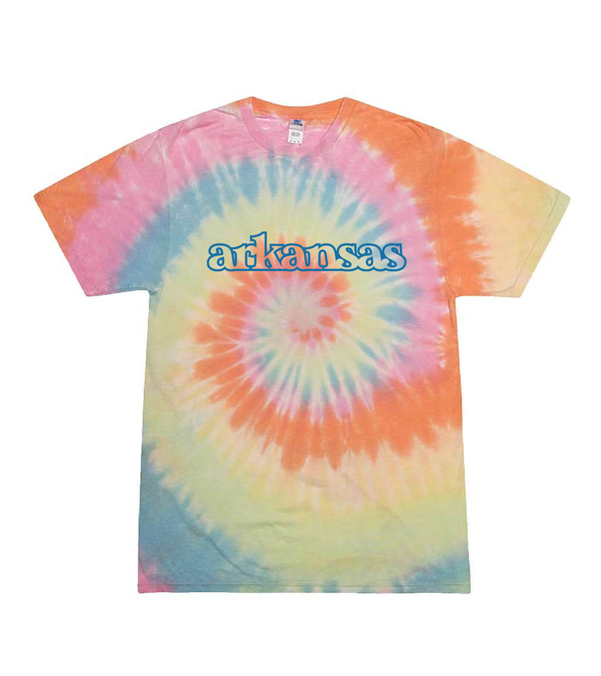 Arkansas Pastel Tie-Dye T-Shirt