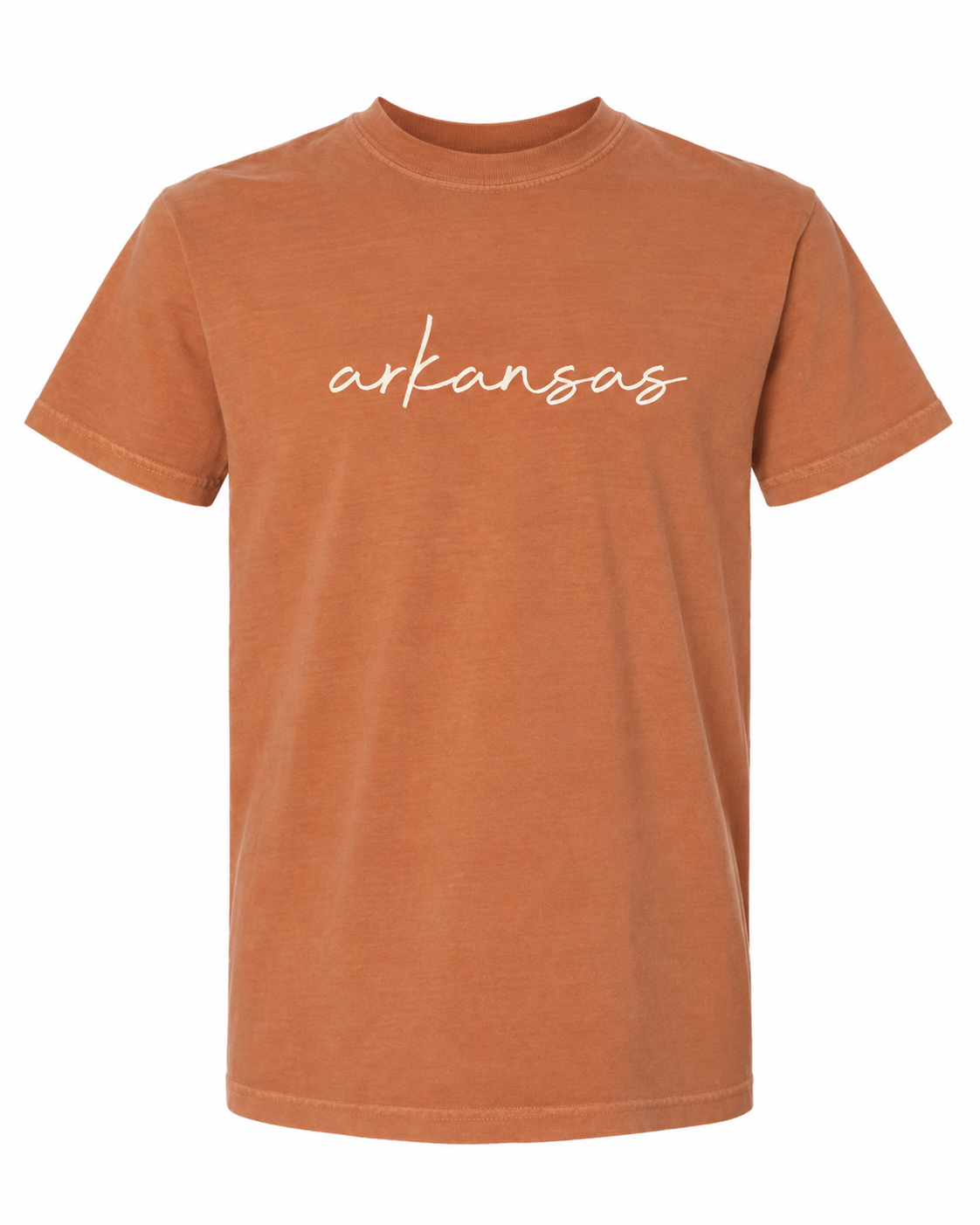 Arkansas Script Yam Comfort Colors Tee