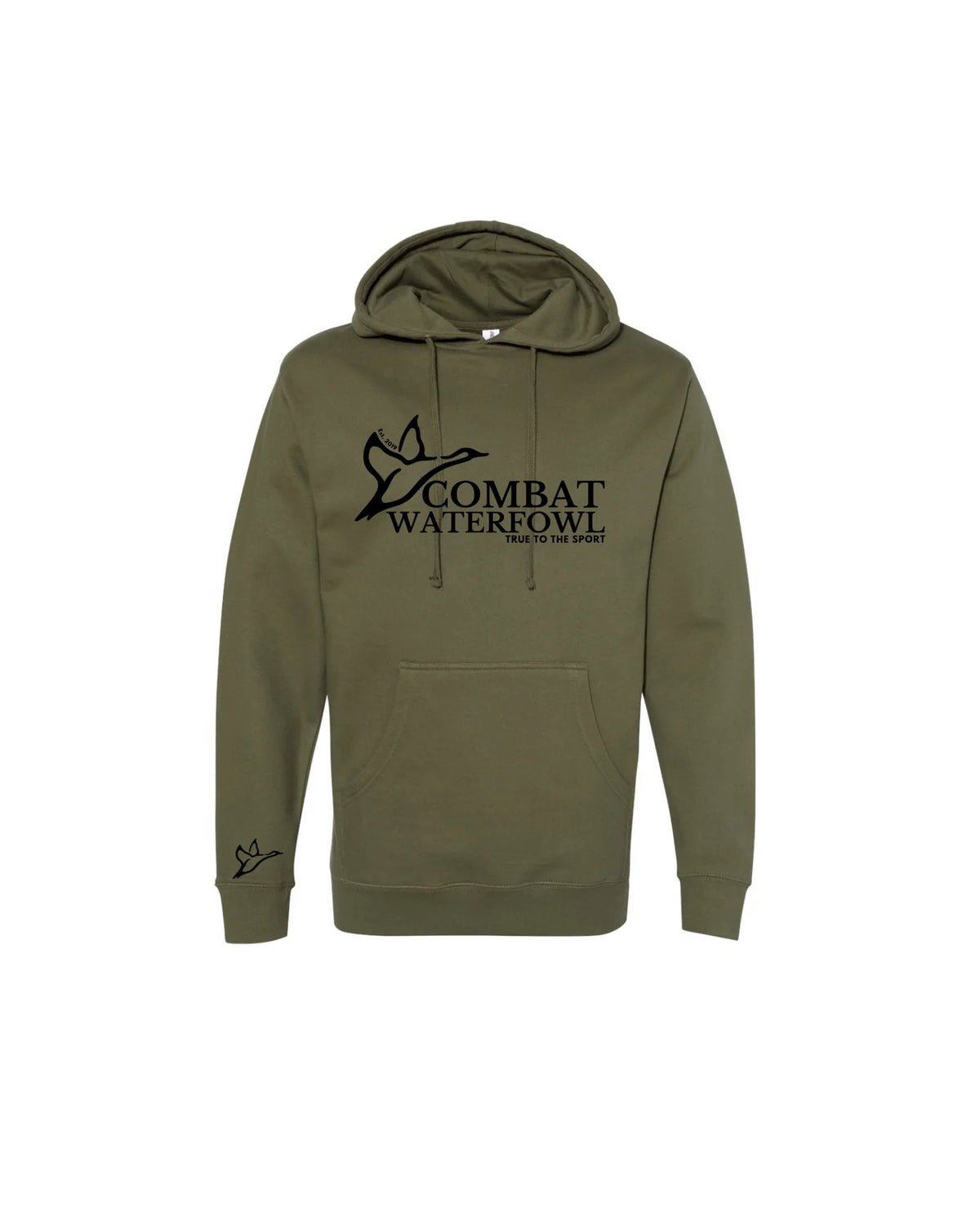 Army Green Combat Waterfowl Mid-weight Hunting Hoodie