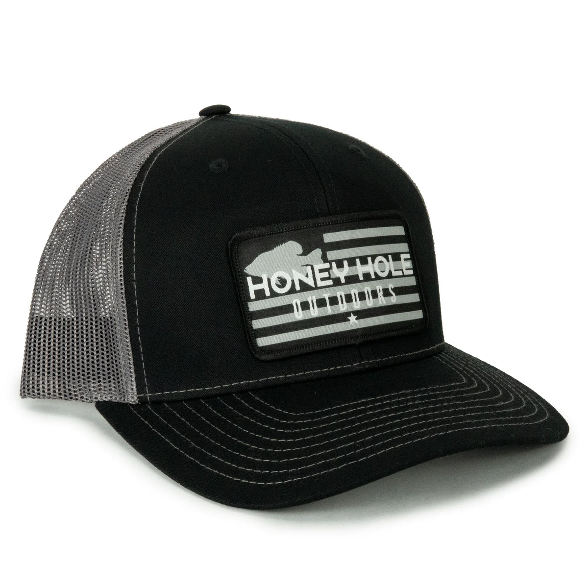 Honey Hole Grey Flag Hat