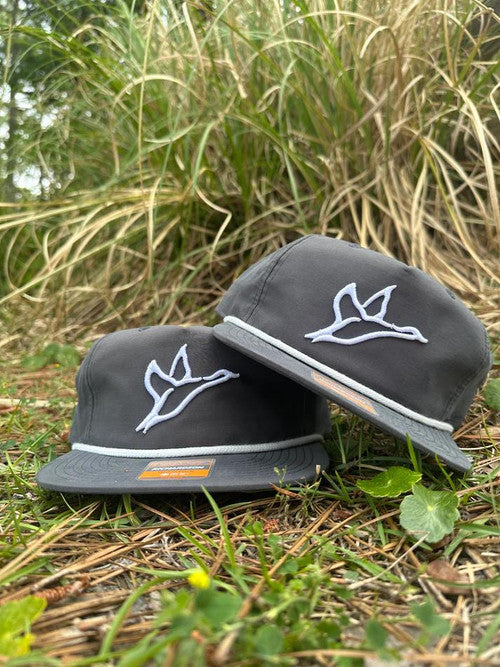 Grey Combat Waterfowl Icon Grandpa Hats