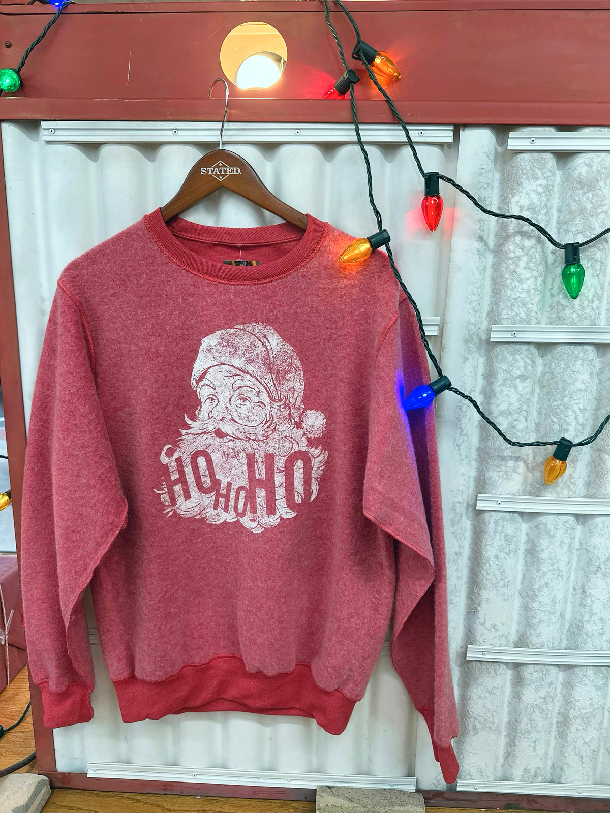 Vintage Santa Christmas Inverted Sweatshirt