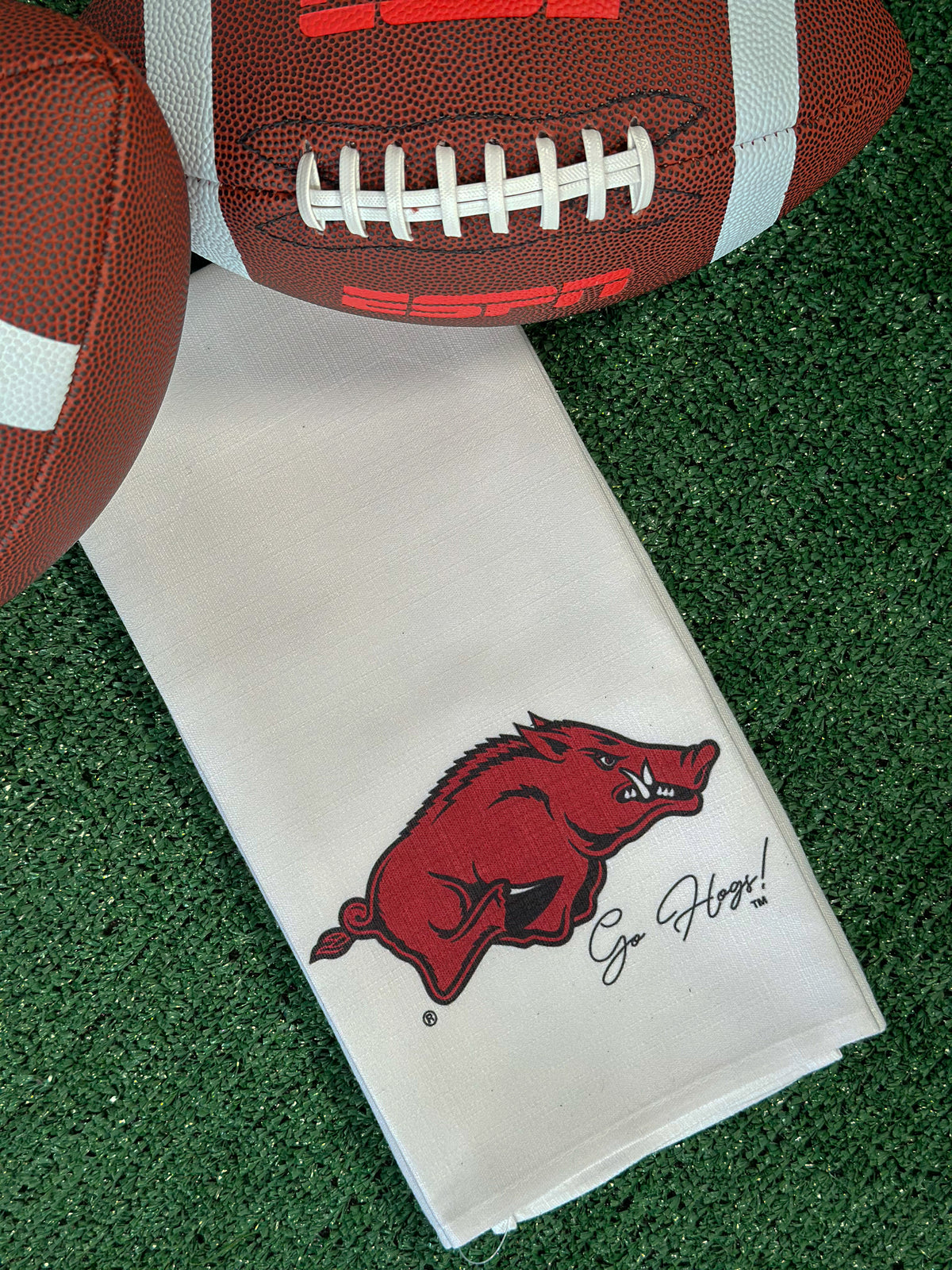 Arkansas Mascot Gradient Tea Towel