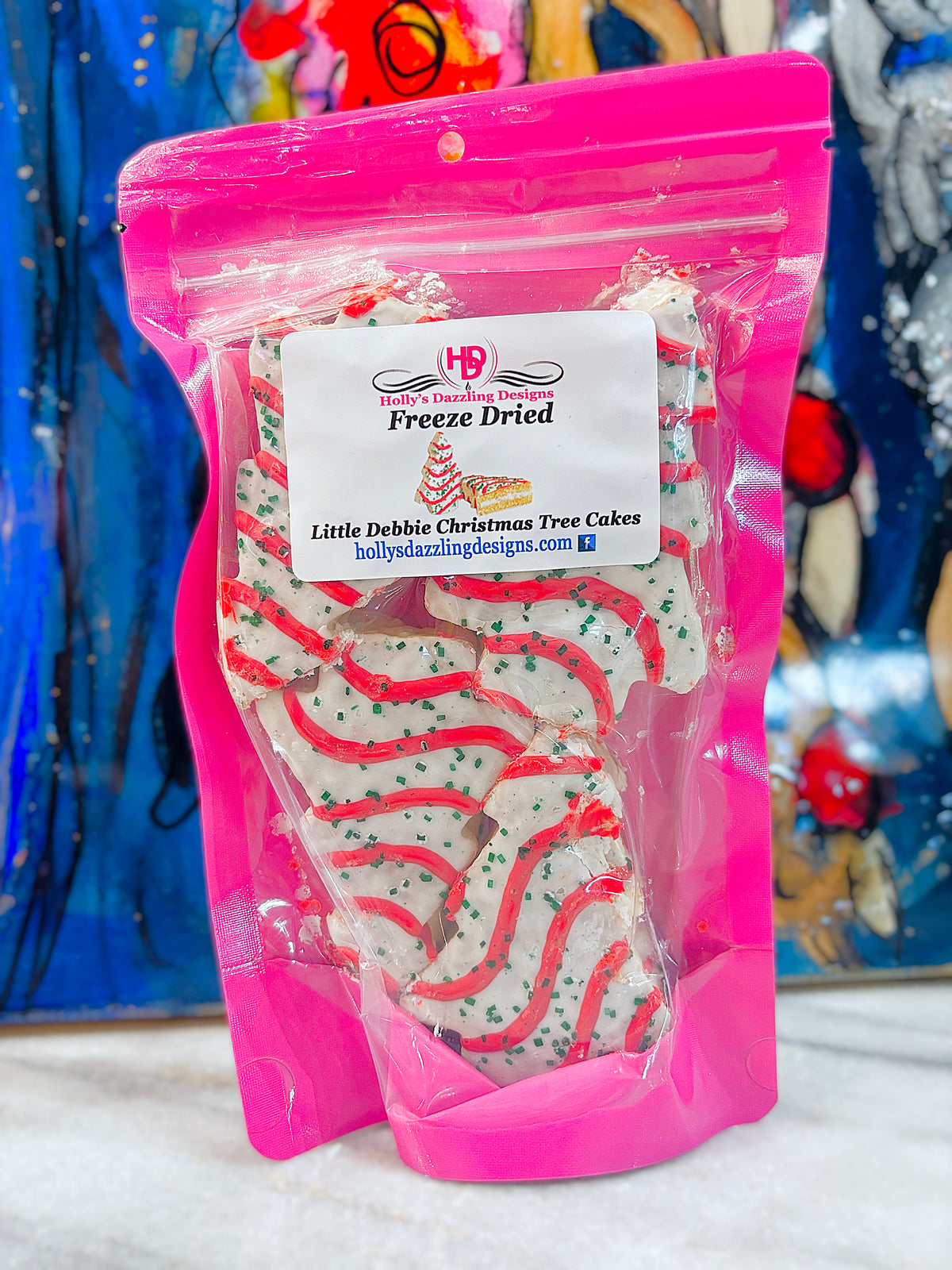 Freeze Dried Little Debbie Christmas Tree Cakes