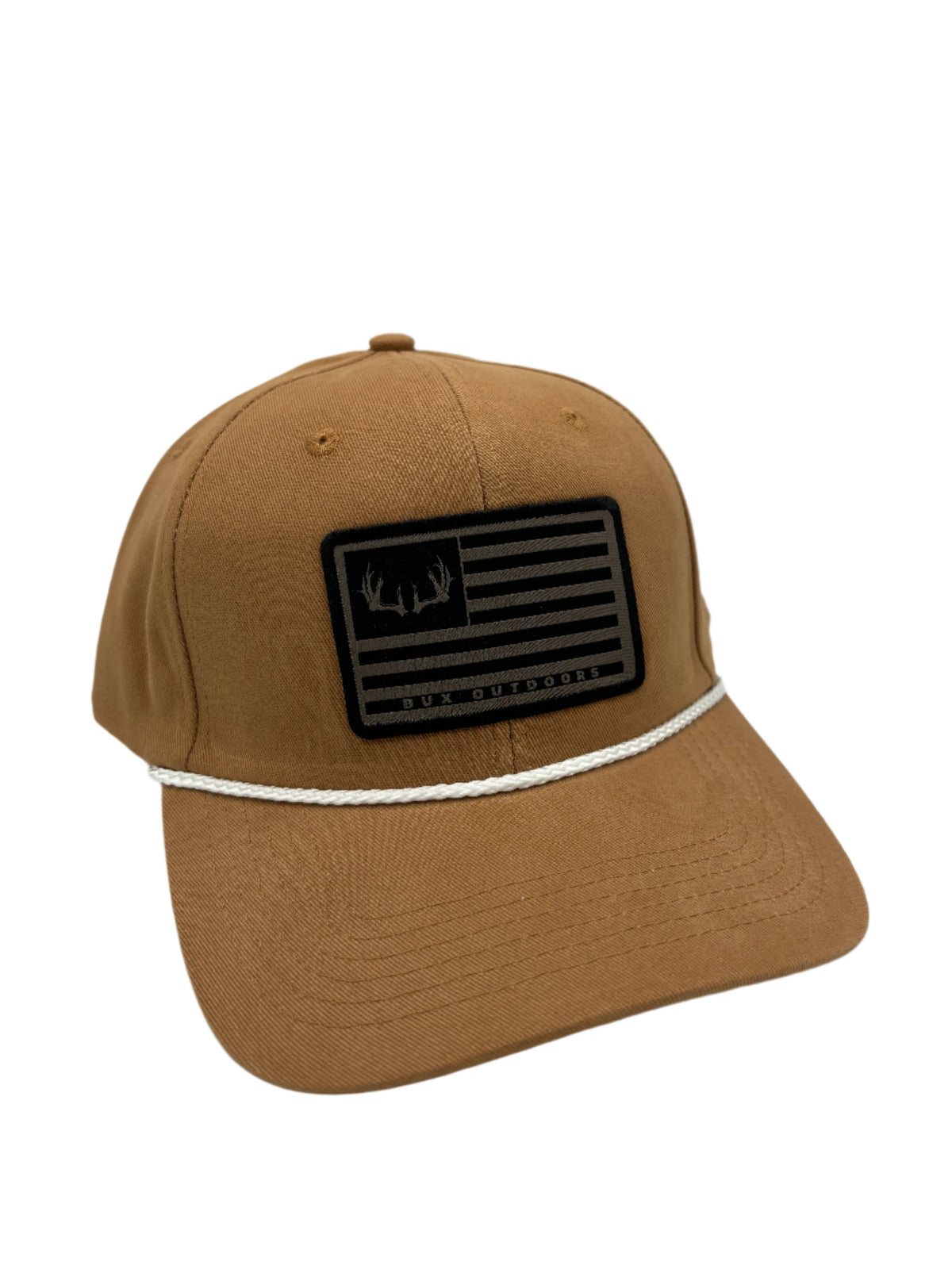 Leather BUX Flag Patch - Camel Rope Hat