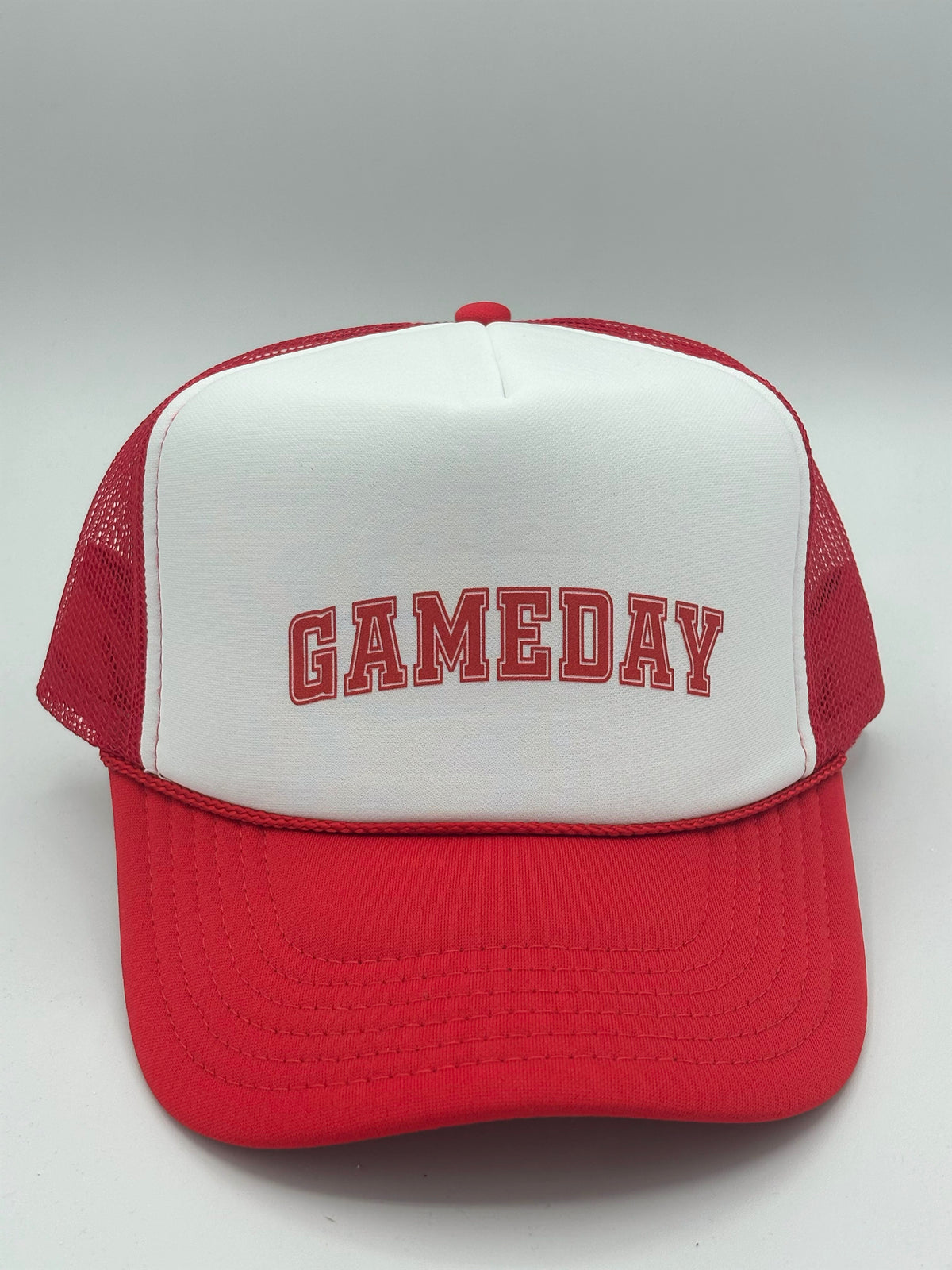 Red + White GAMEDAY Foam Trucker Hat