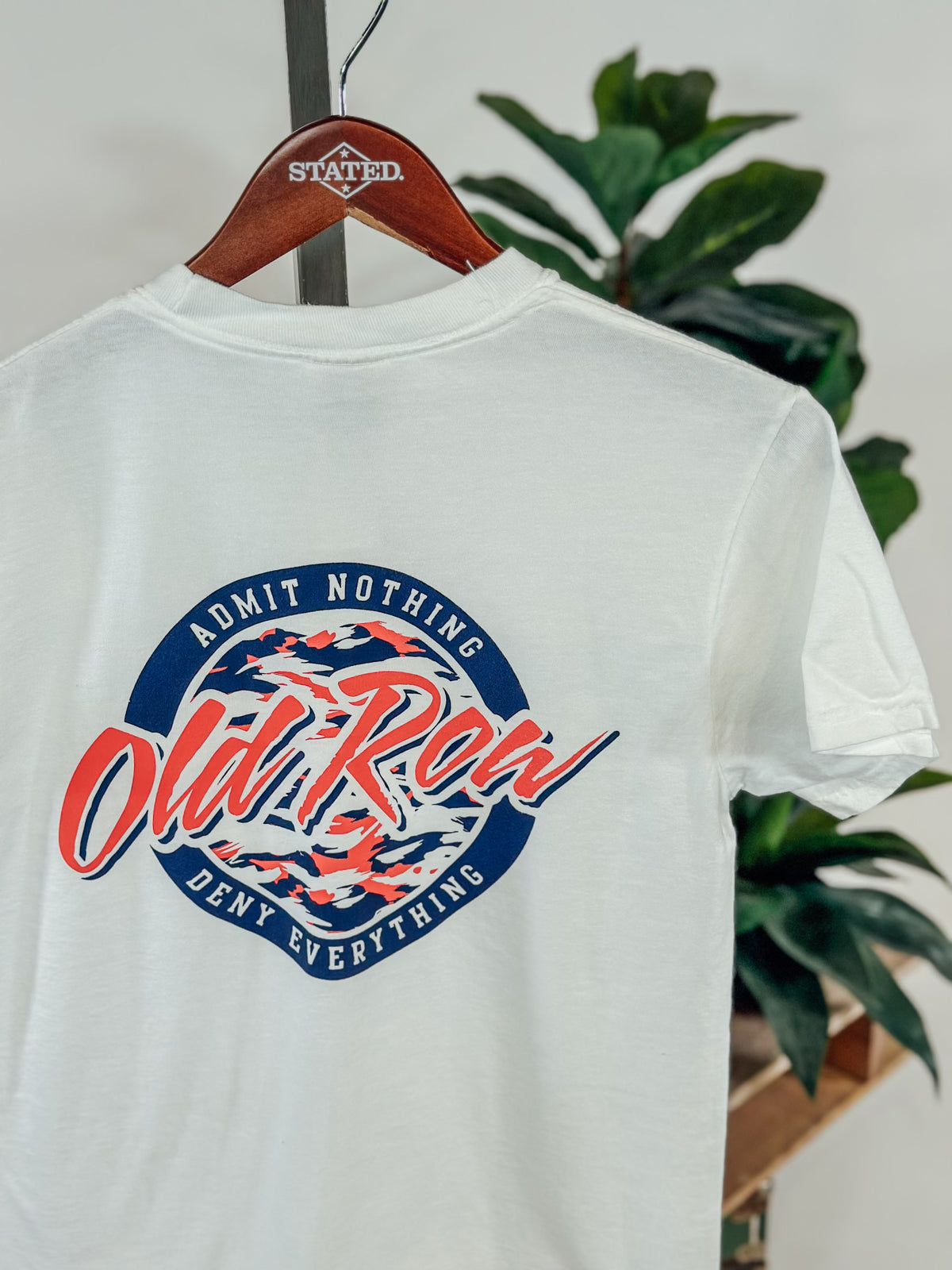 Old Row Splatter Circle Logo USA Pocket T-Shirt