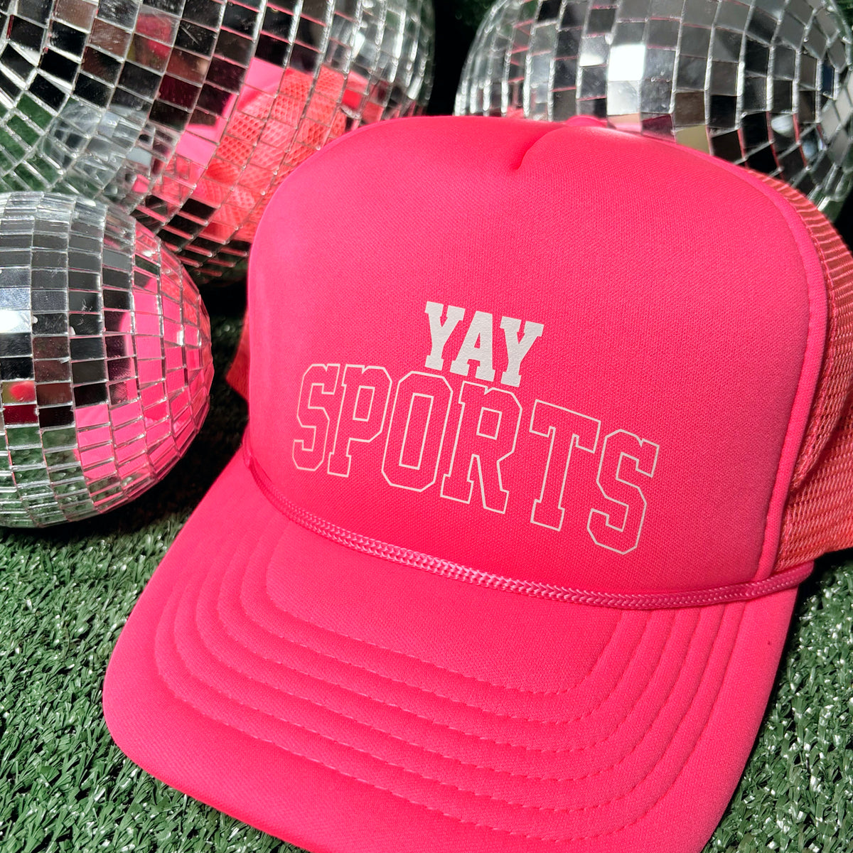 YAY SPORTS Trucker Hat - Hot Pink