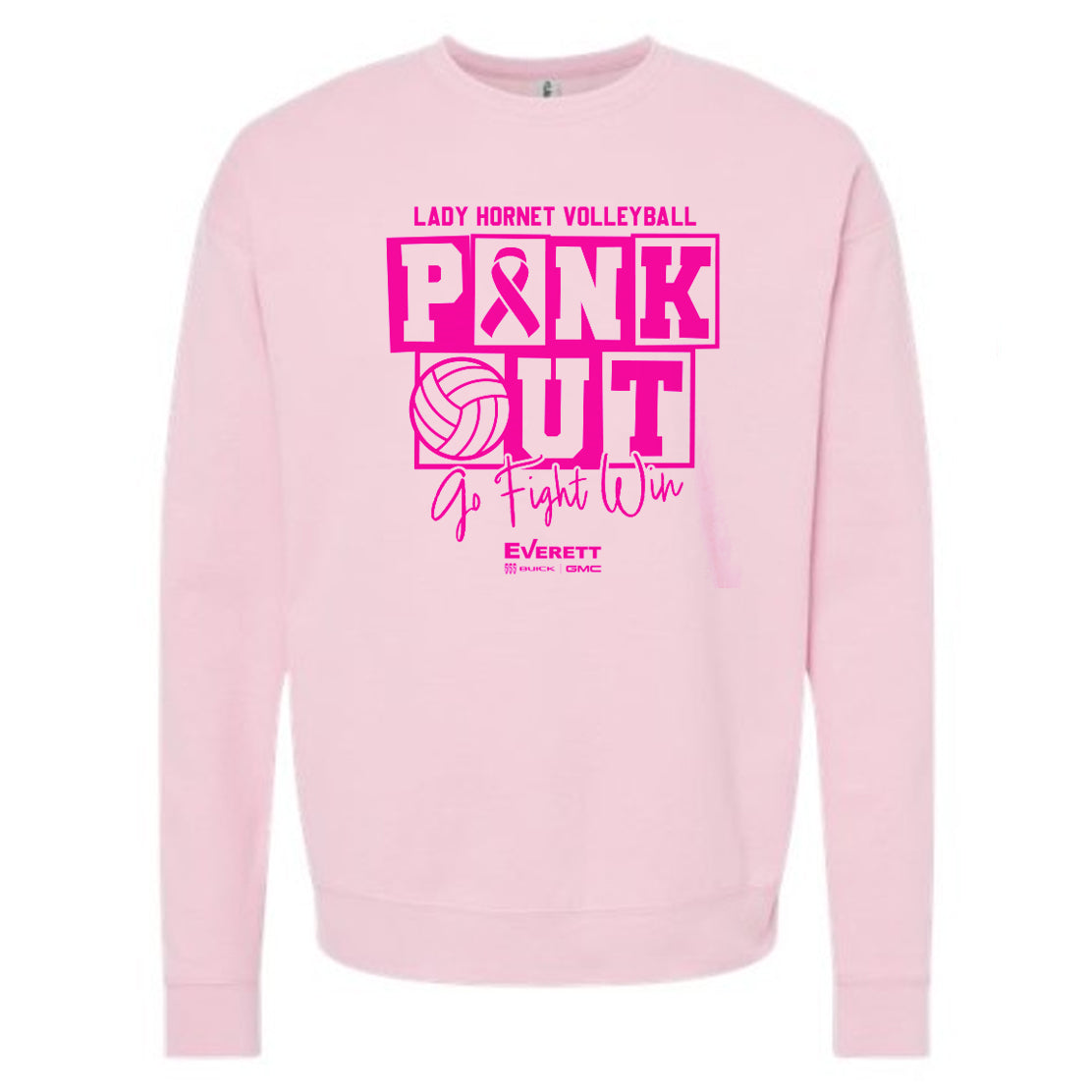 Pink Out - Lady Hornet Volleyball Sweatshirt