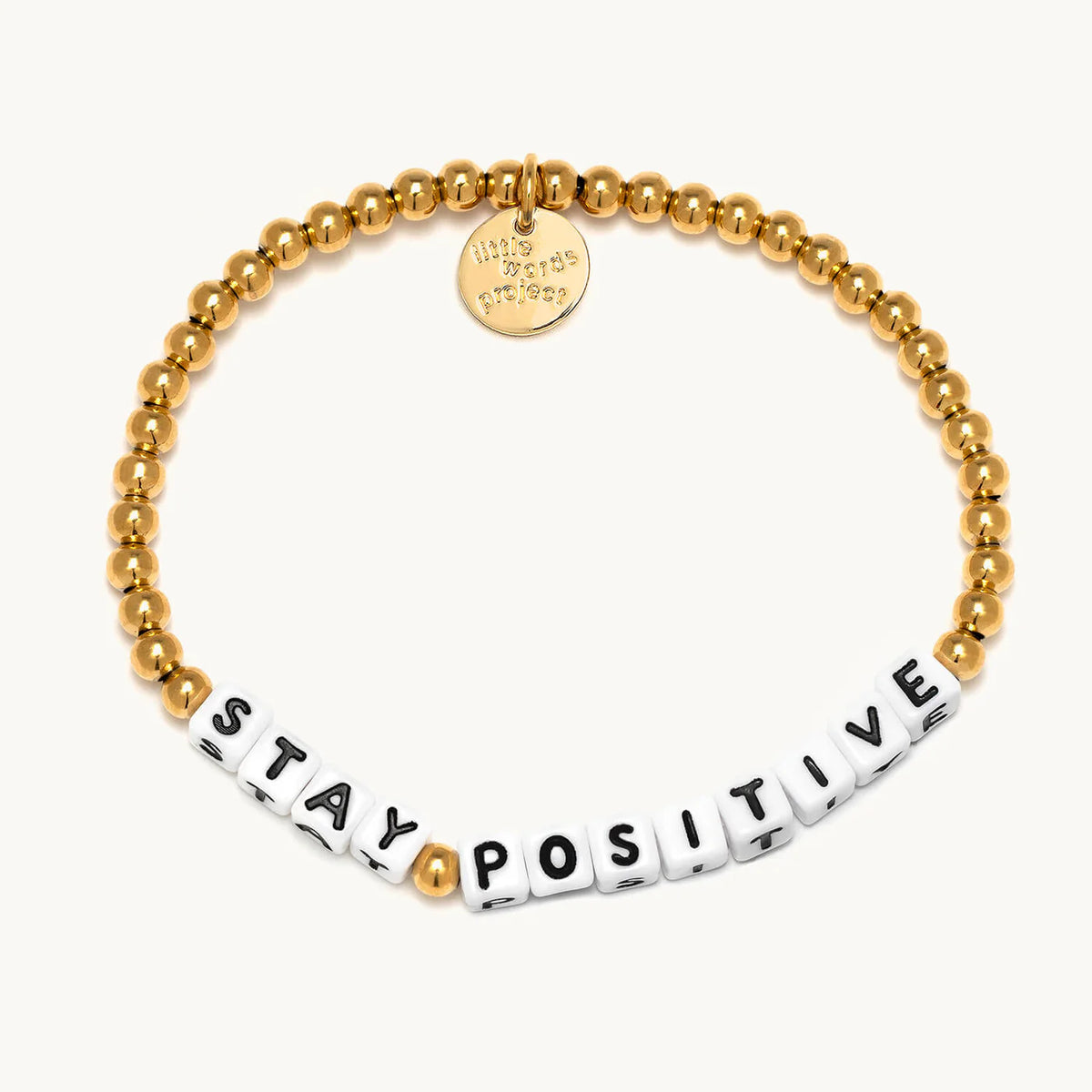 Little Words Project - Stay Positive Gold Plated