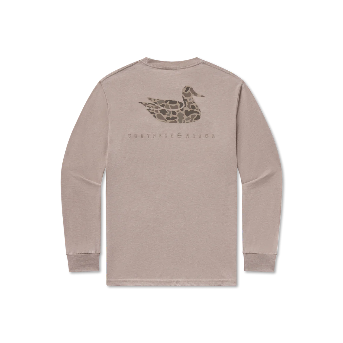 Southern Marsh Retro Duck LS Tee- Burnt Taupe