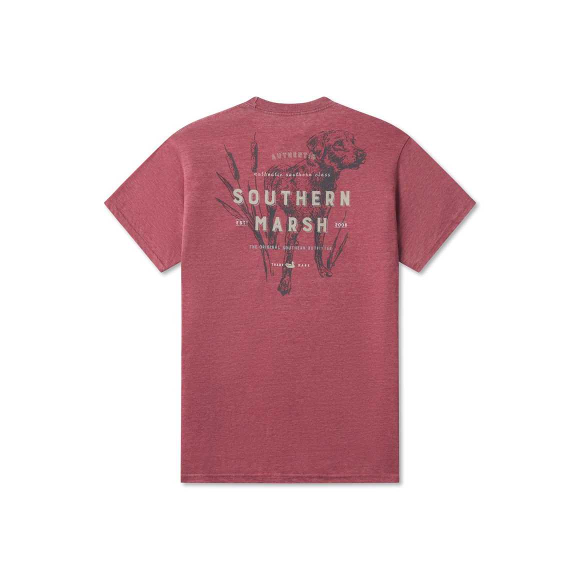 Southern Class Southern Marsh Dog Tee - Crimson