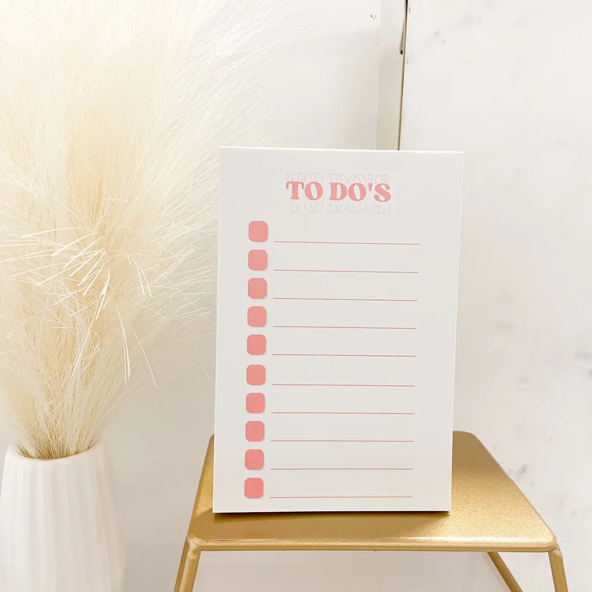 Pink To Do's - Note Pad