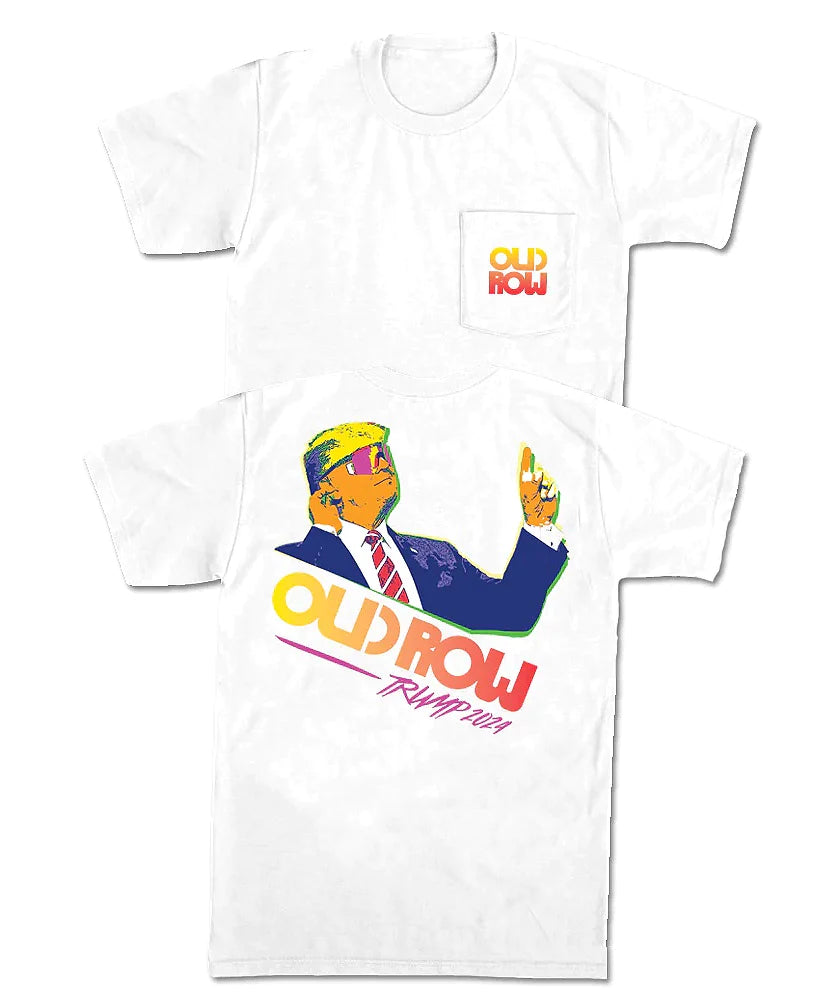Old Row Trump 2024 Pocket T-Shirt