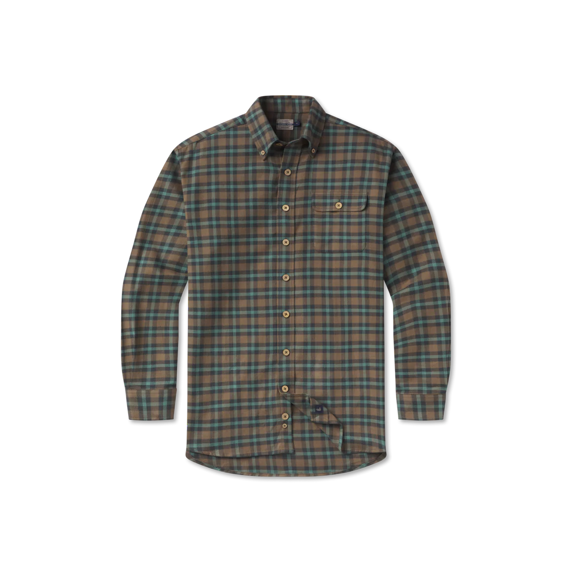 Southern Marsh Shackelford Flannel - Dark Green/Sage