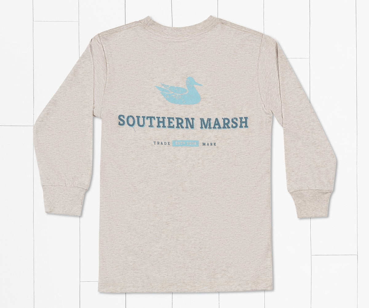 Southern Marsh Youth Trademark Duck Tee - Long Sleeve