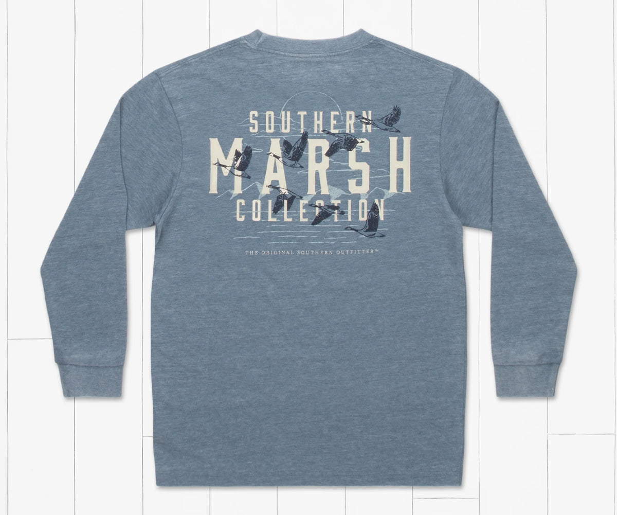 Southern Marsh Youth SEAWASH™ Tee - Etched Formation - Long Sleeve