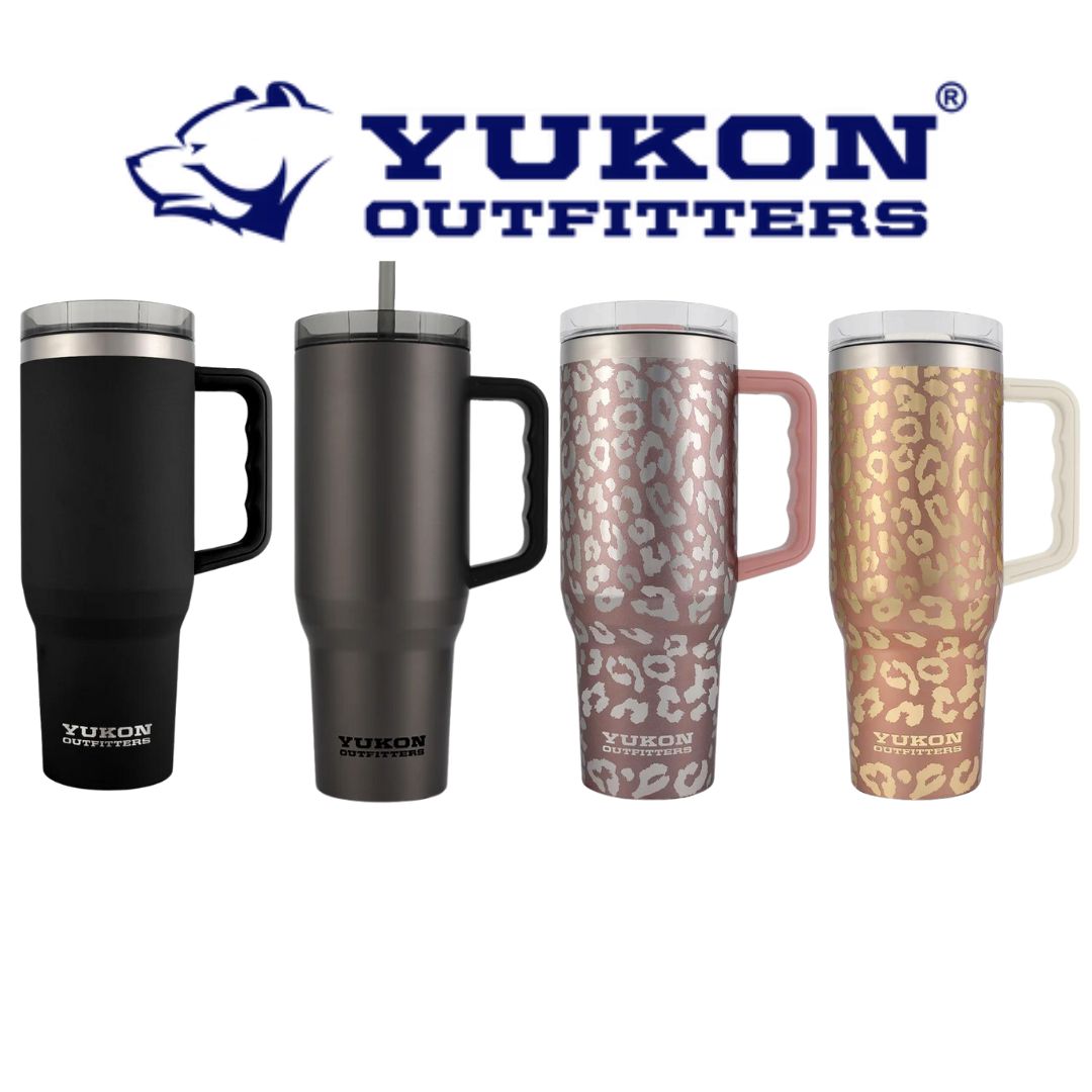 Yukon Outfitters - Freedom Tumbler, Bicchiere Termico Da 570 Ml, Acciaio, Colore Nero