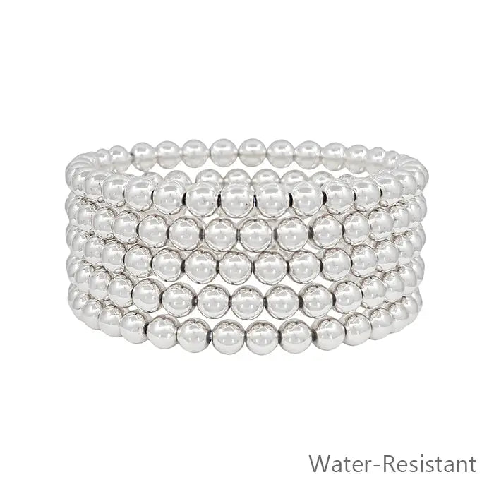 Water Resistant + Tarnish Free 5pc Bracelet Set