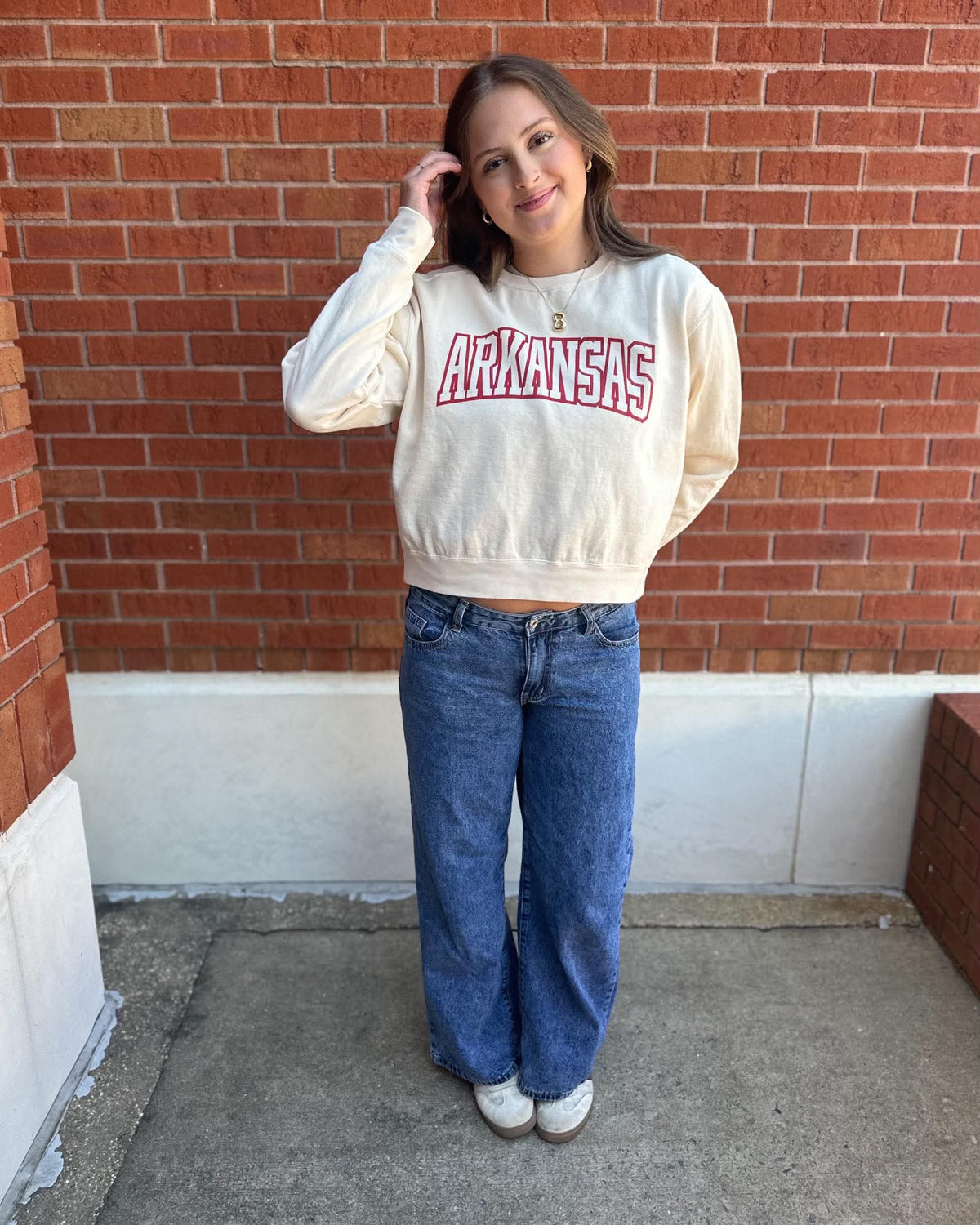 Arkansas Arch Ivory Comfort Colors Midlength Sweatshirt