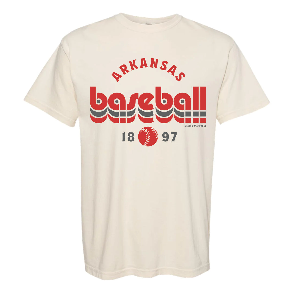 Arkansas Retro Baseball Tee