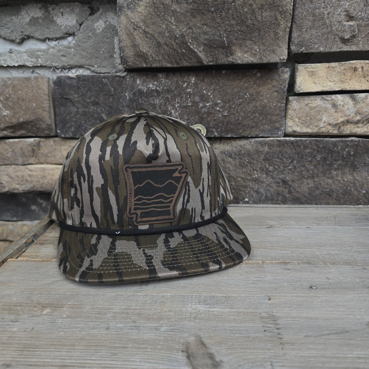 Arkansas Mesh Leather Patch Hat
