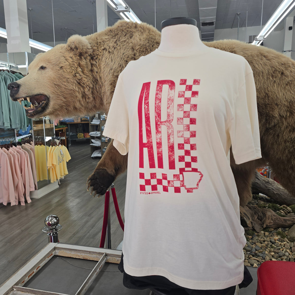 Arkansas Checkered Tee