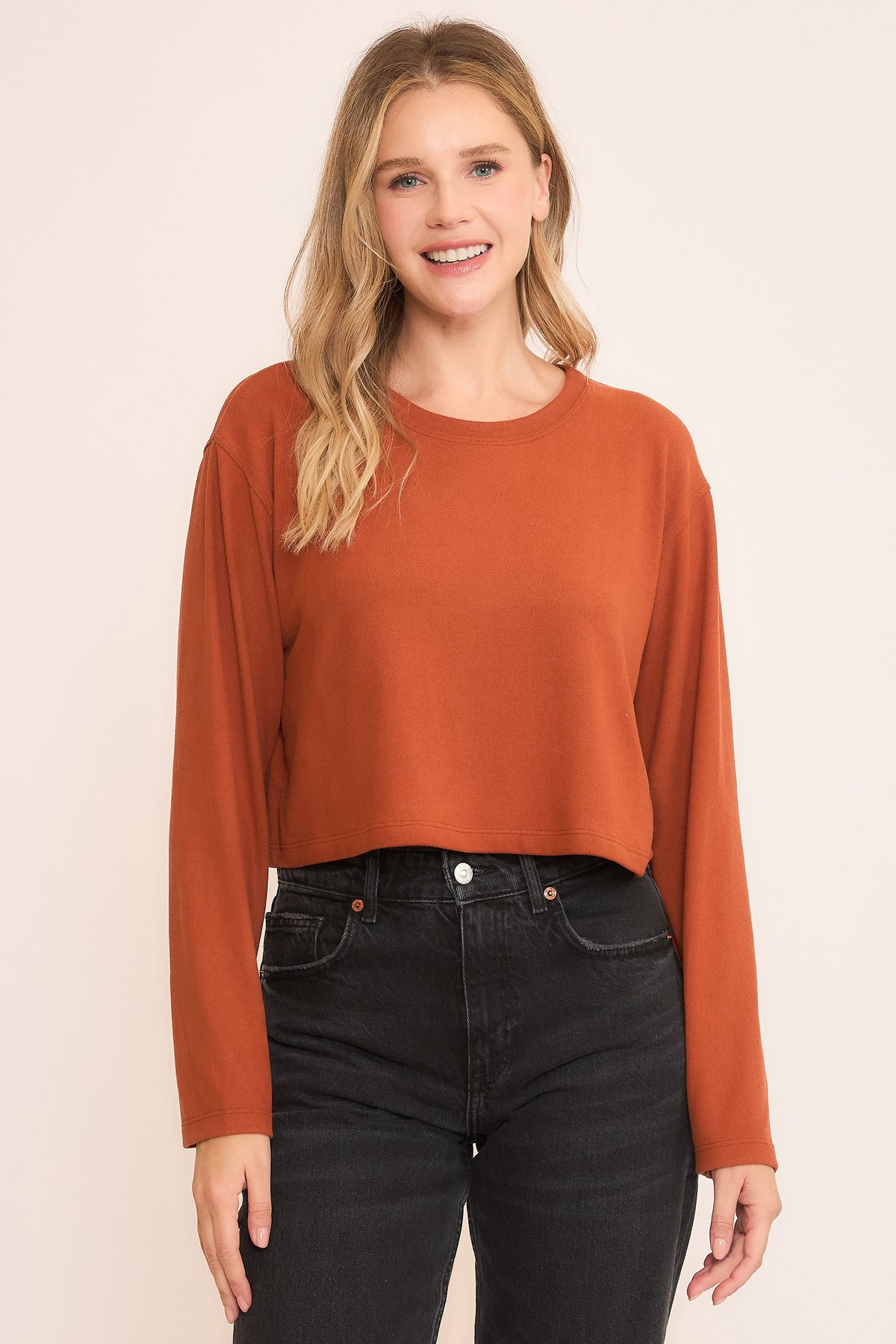 Brynn Boxy Top - Rust