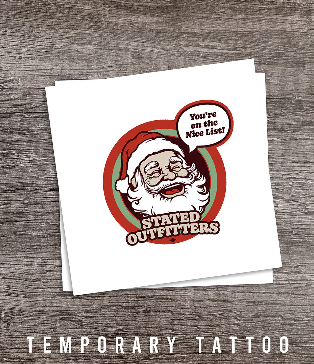 Stated Santa Temporary Tattoos – Stated Apparel