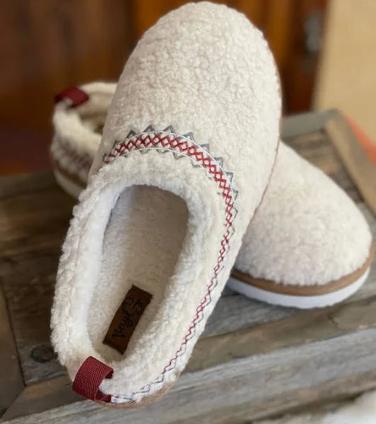 Very G Cream Sherpa Slippers