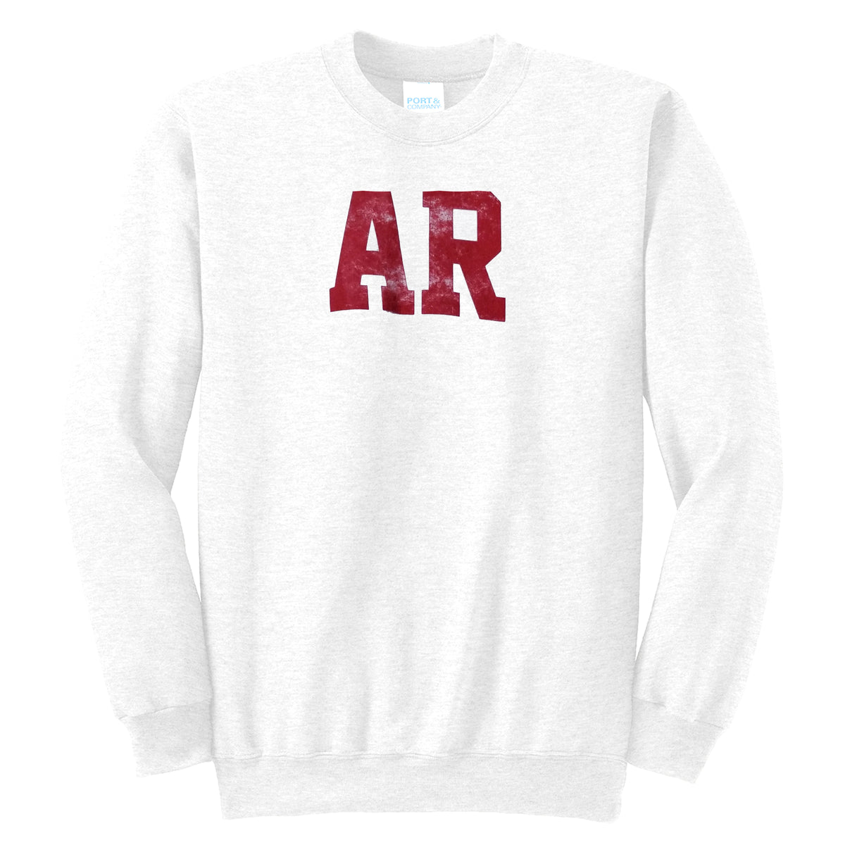 Arkansas AR White Sweatshirt