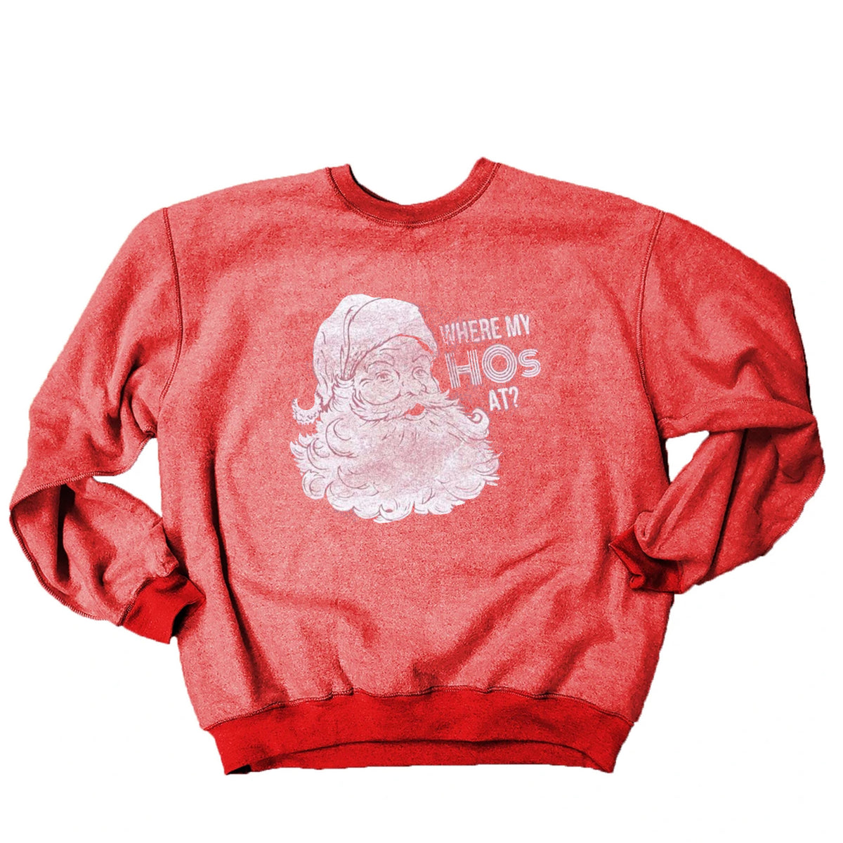 Where My Ho's At Inverted Red Sweatshirt