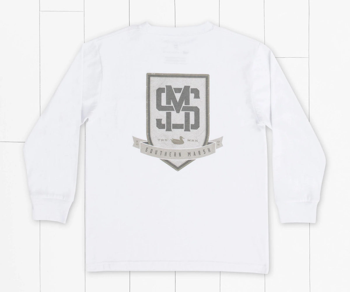 Southern Marsh Youth Branding Collection Tee - Crest - Long Sleeve